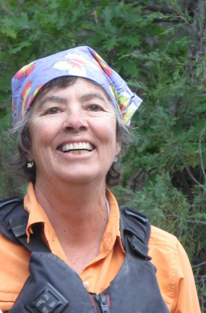Kathy Miller, owner and founder on the river